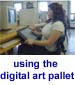 Using the digital art pallet