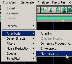 Normalize Menu